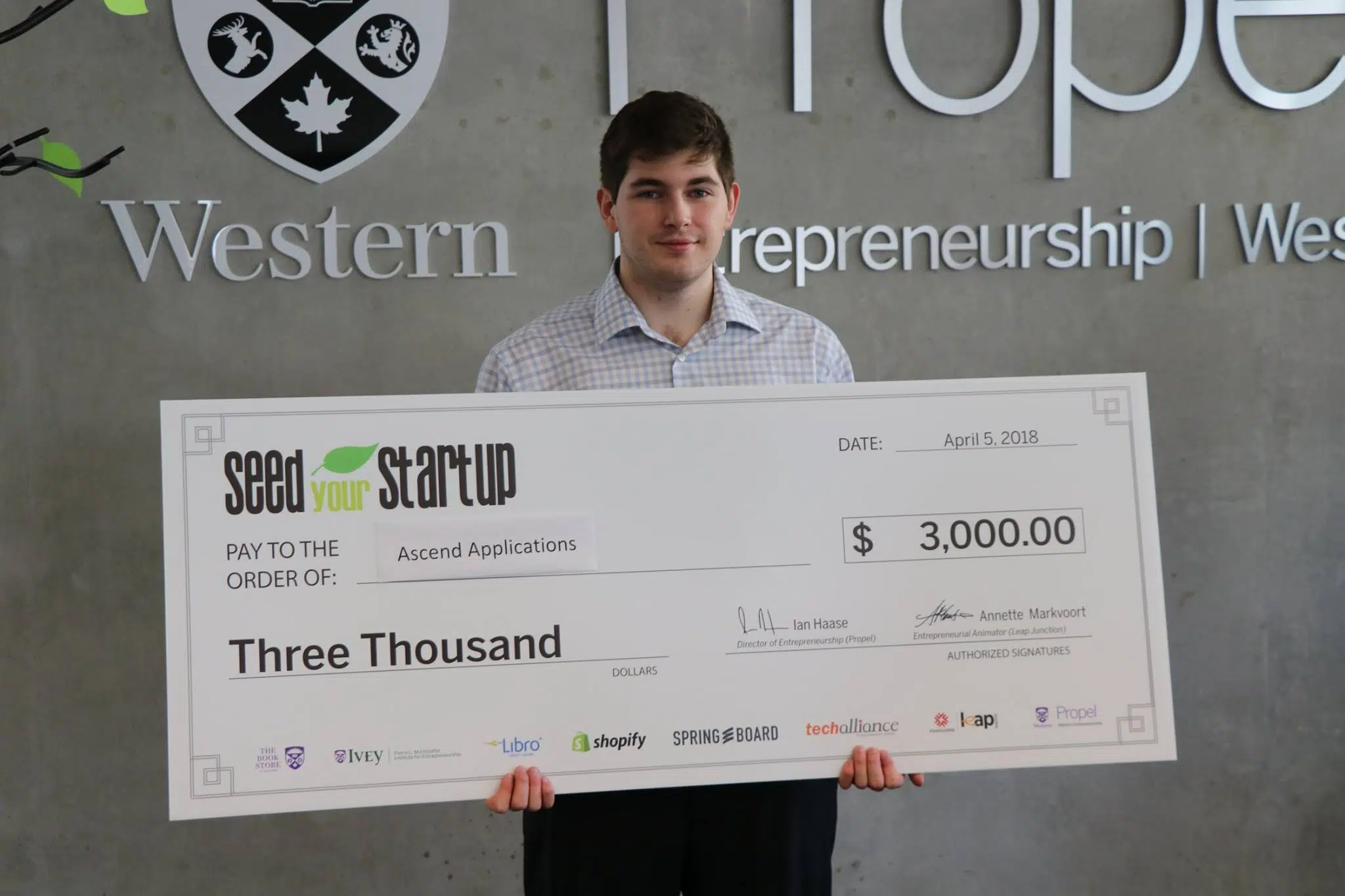 Fanshawe Programing Student Wins at Seed Your Startup Pitch Competition