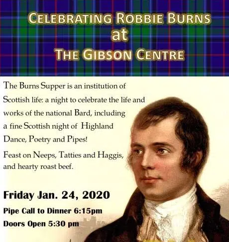 Robbie Burns Supper at the Gibson Centre