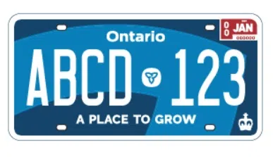 Ontario's New Licence Plates Now Available