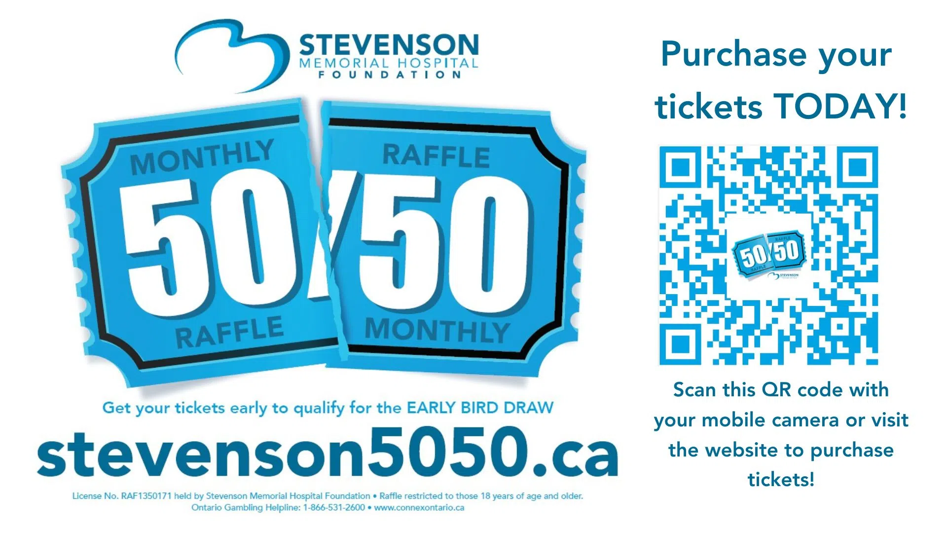 Get Your Stevenson Memorial Foundation 50/50 Tickets