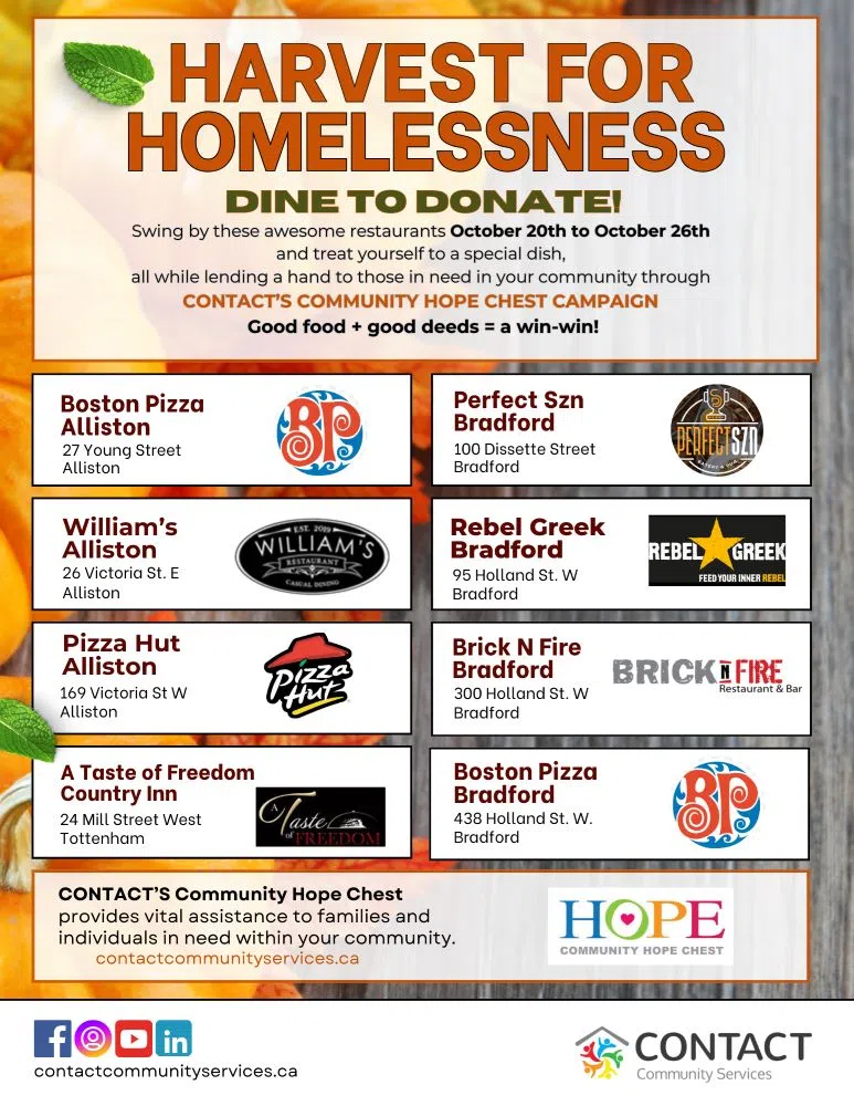 Pick Up Dinner for Yourself and Help Another Person Eat FM101 Milton Now