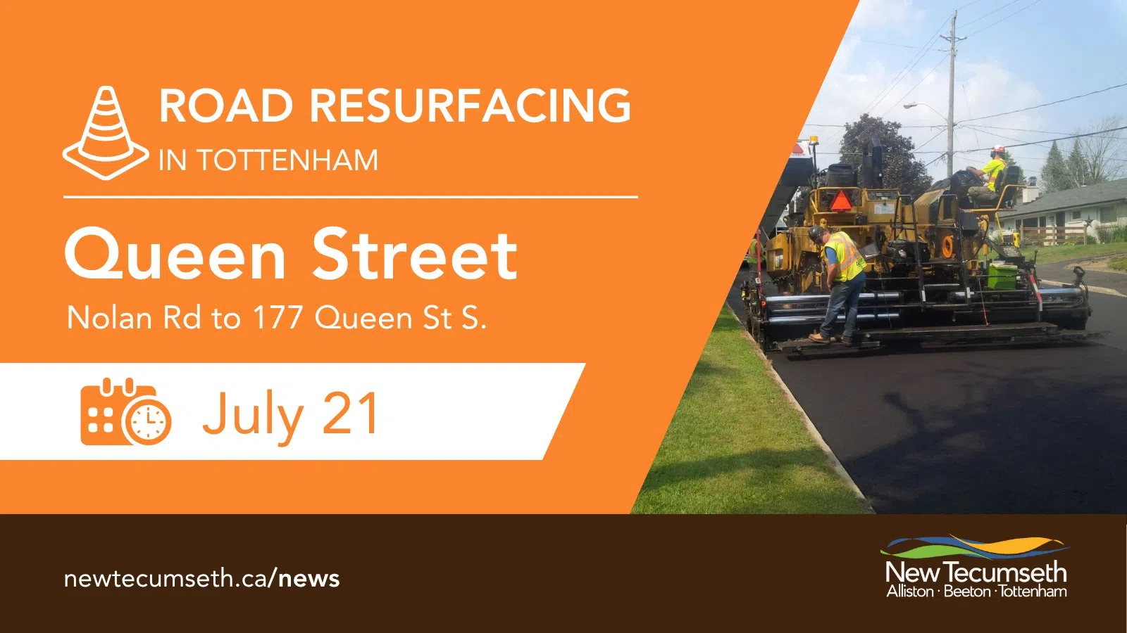 Queen Street Road Work Begins Today
