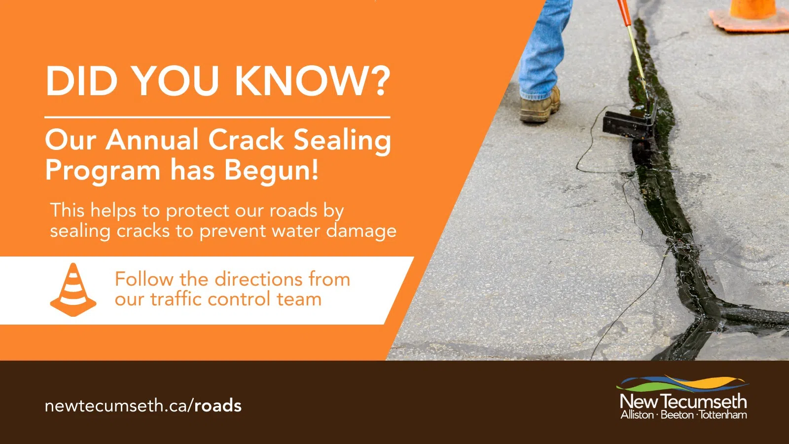 Crack Sealing Program Begins In New Tecumseth