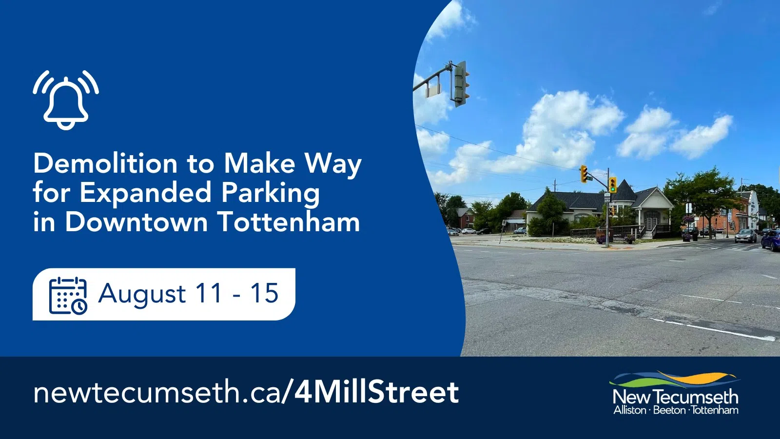 Demolition on Mill Street to Make Way for Downtown Parking