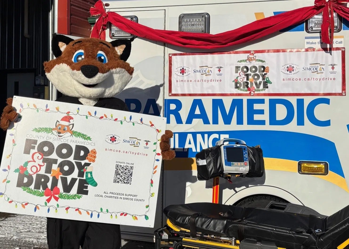 Simcoe Paramedics launch 23rd annual Food and Toy Drive