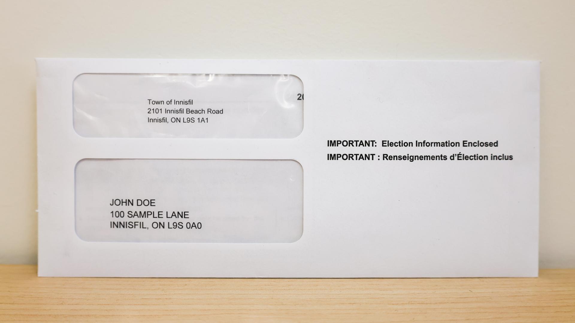 Innisfil residents should keep an eye out for their Voter Information Letter