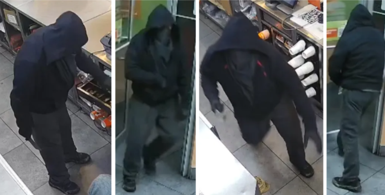 Barrie Police searching for cleaver-wielding robbery suspect