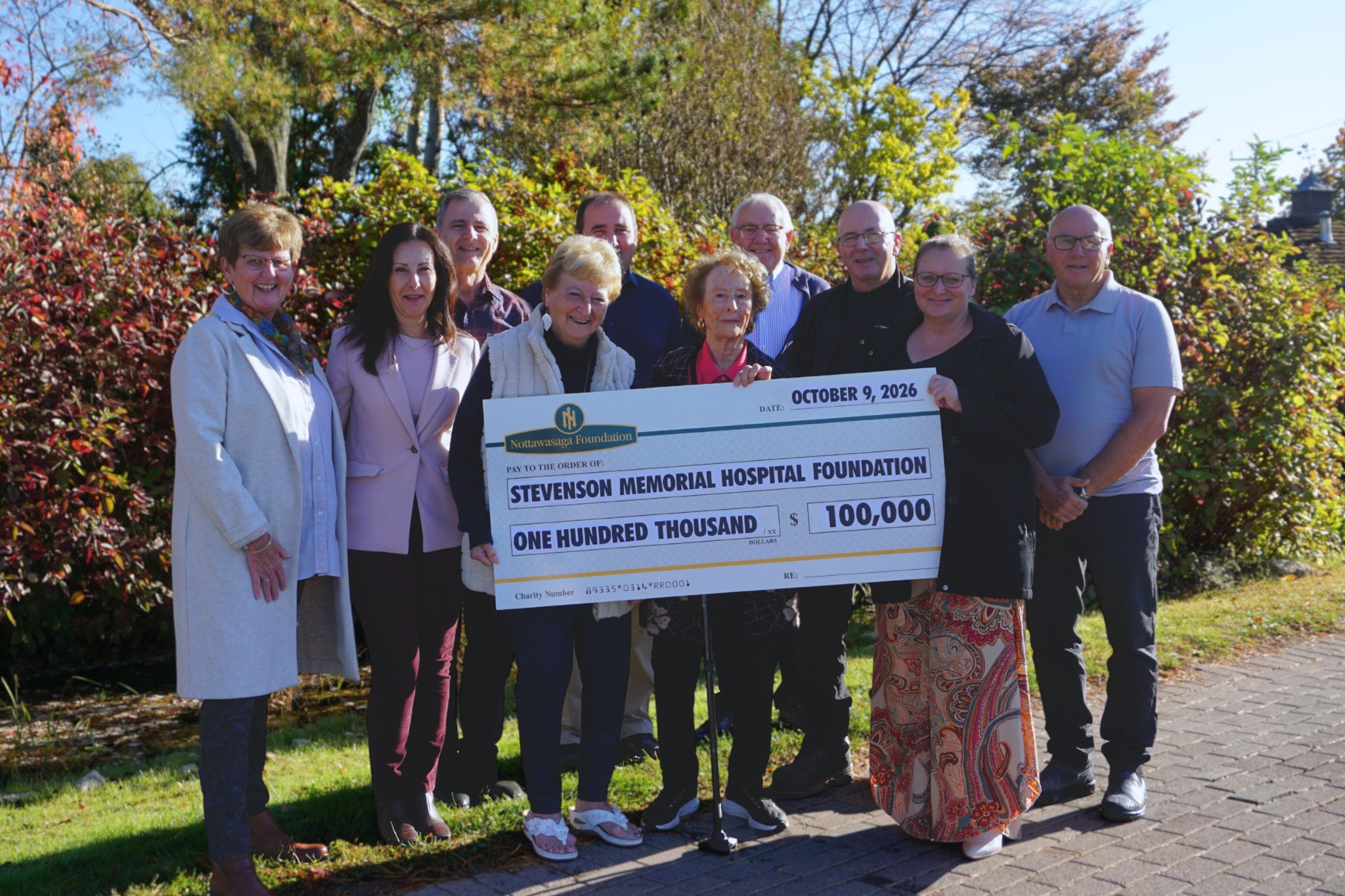 Nottawasaga Foundation reaches $1 million in decade-long pledge to local hospital
