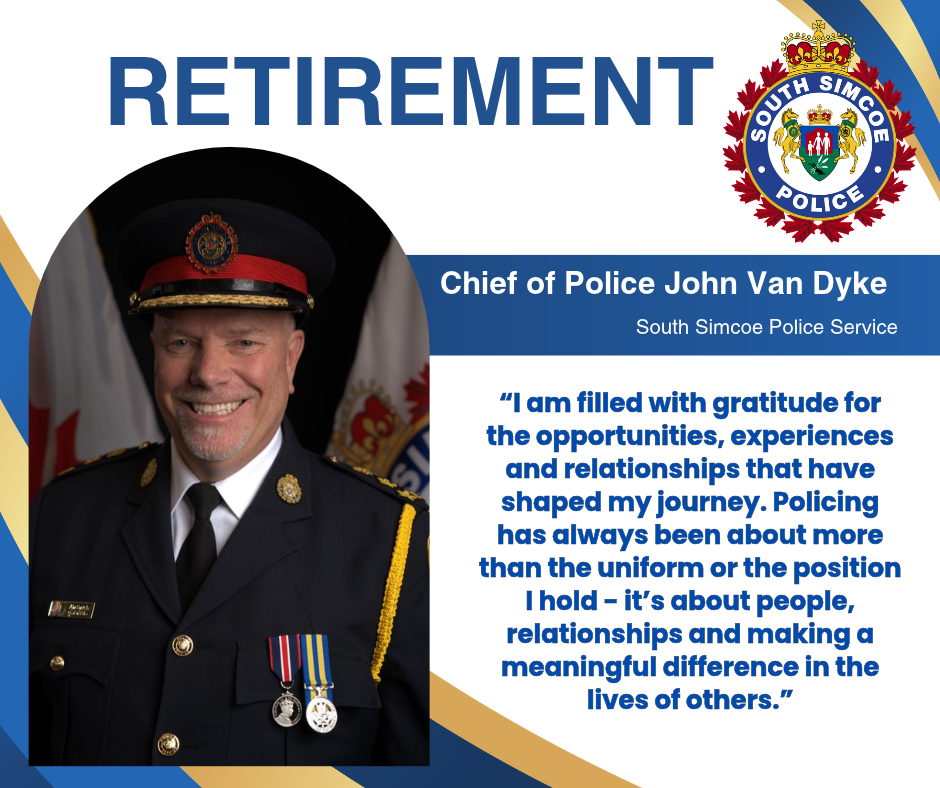 South Simcoe Police Chief officially announces retirement