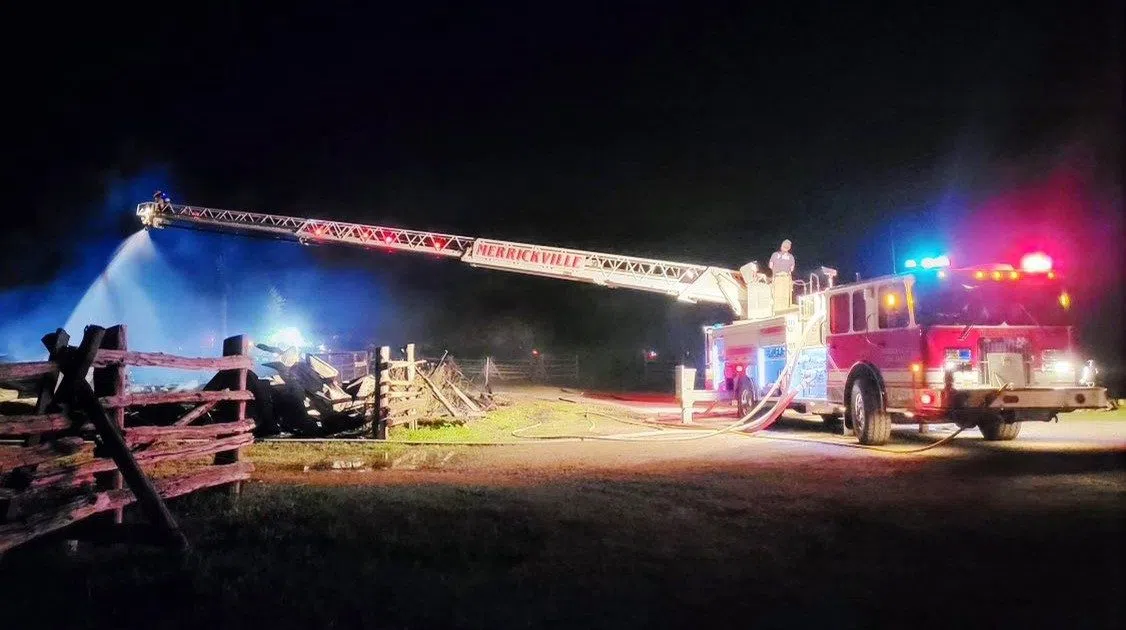 No one hurt Crews respond to big barn fire in Merrickville