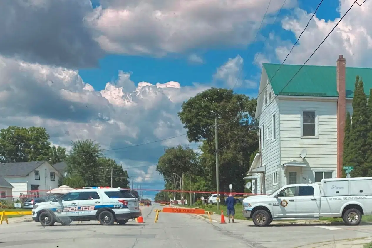 House Fire Closes Stretch of Elmsley St. in Smiths Falls No One