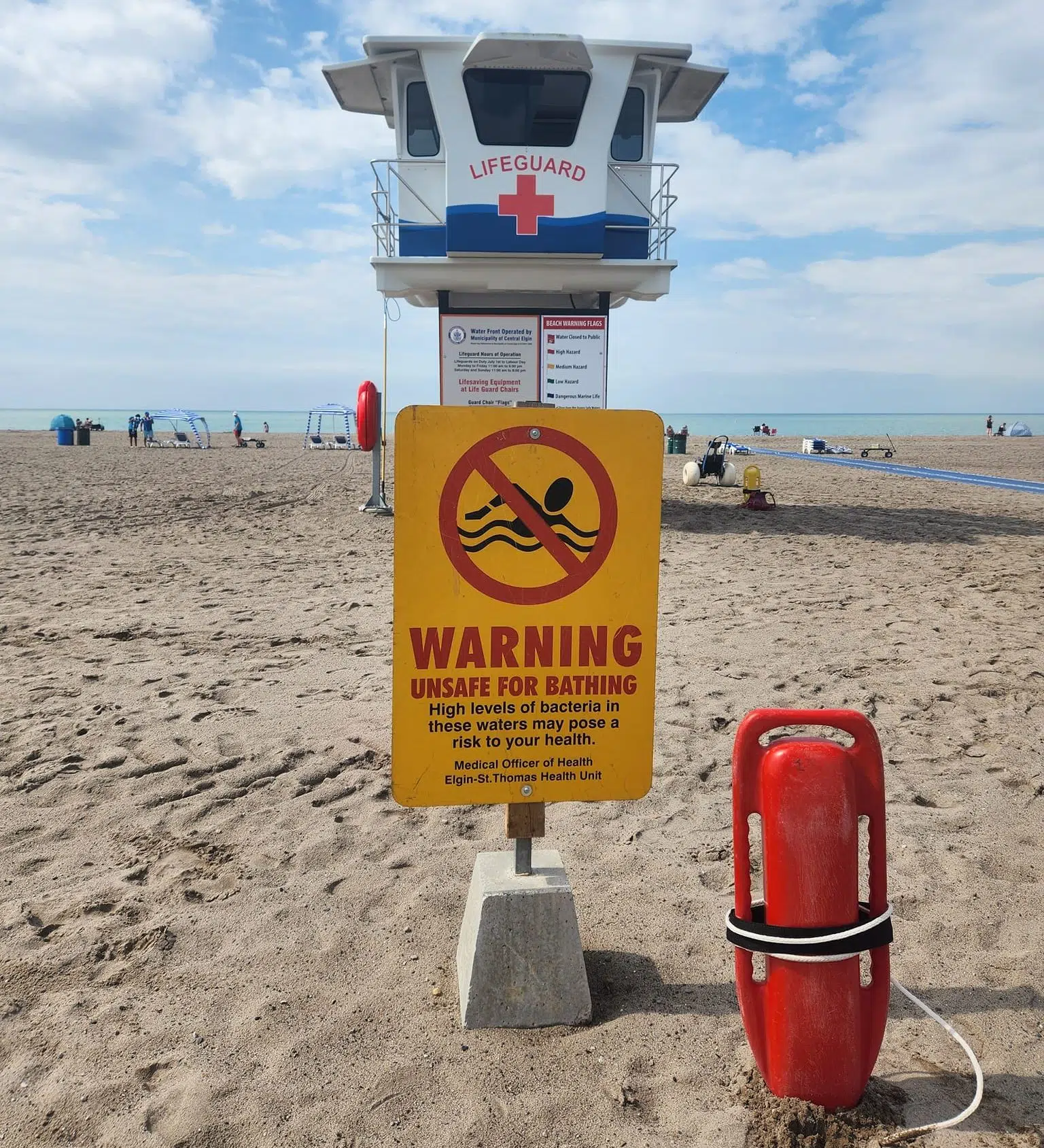 SWPH water testing confirms high bacteria levels at Port Bruce