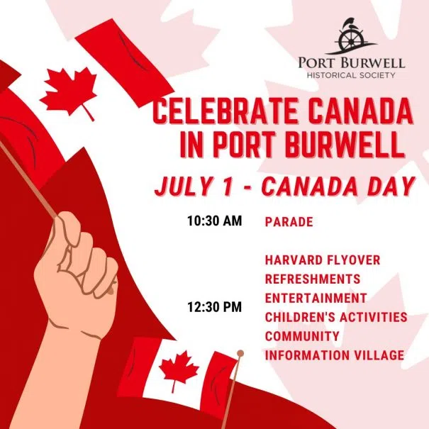 Harvard Flyover Returning To Port Burwell Canada Day Celebration 