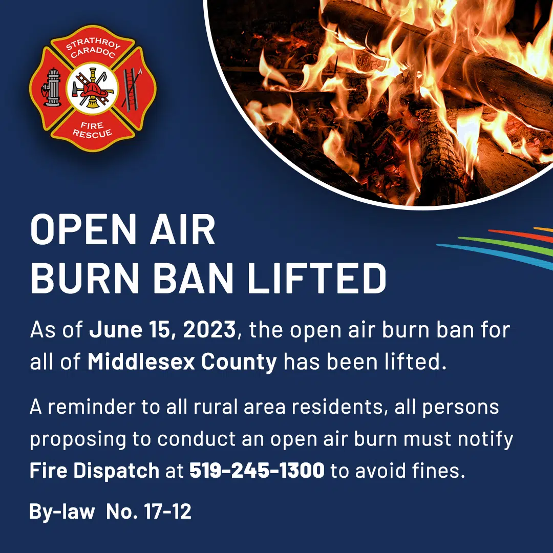 Burn Ban Lifted 105.7 Strathroy Today