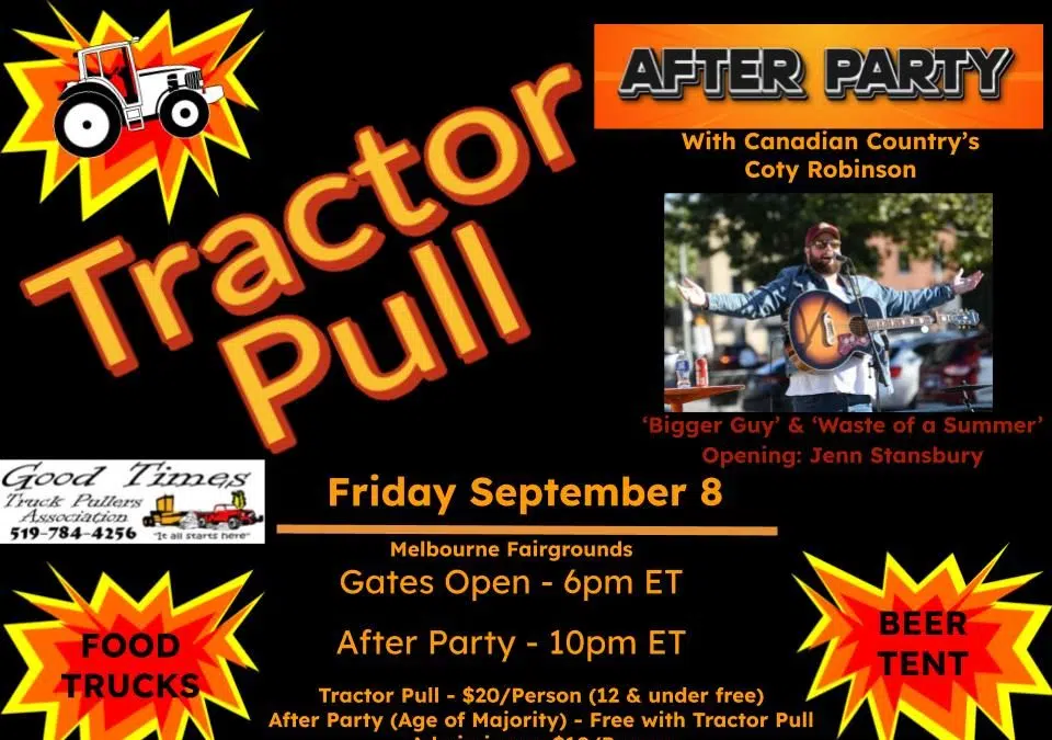 Melbourne Tractor Pull goes tonight 105.7 Strathroy Today