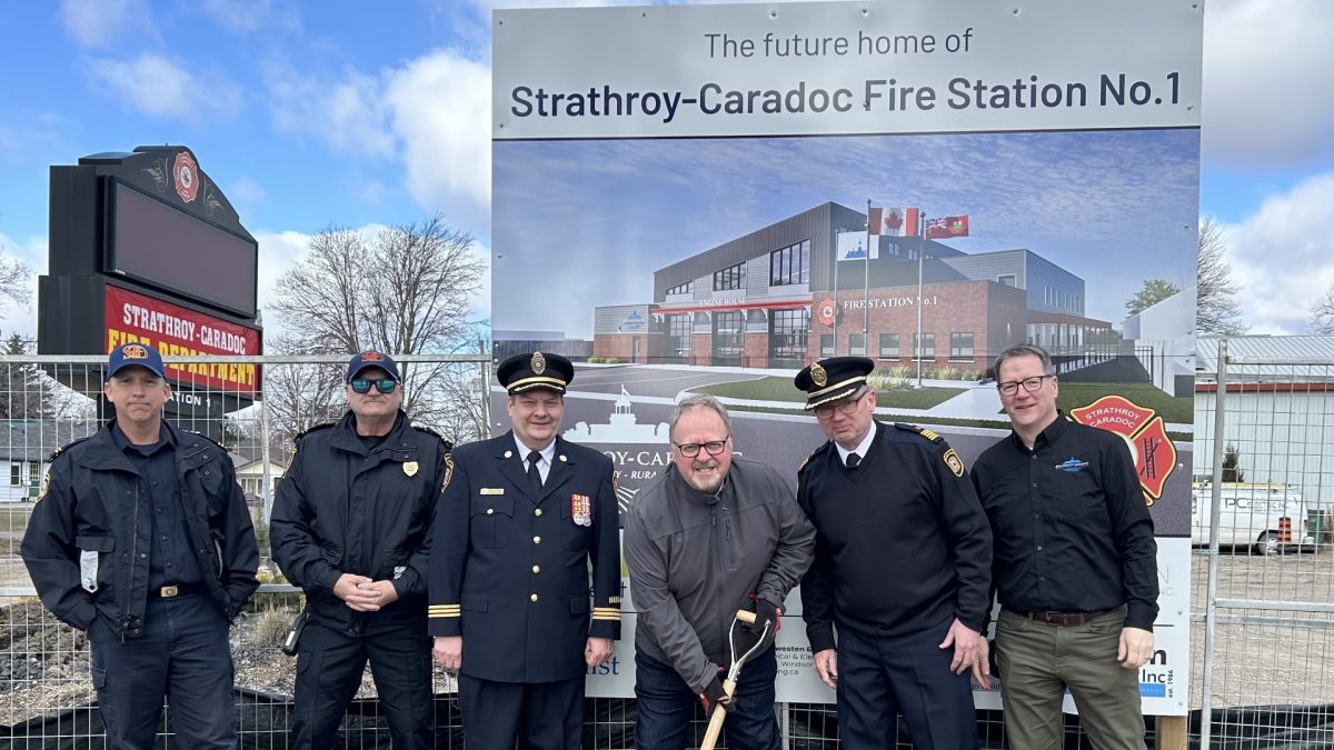Groundbreaking ceremony takes place on site of new Strathroy Fire Station 1 location - Vimarsana News