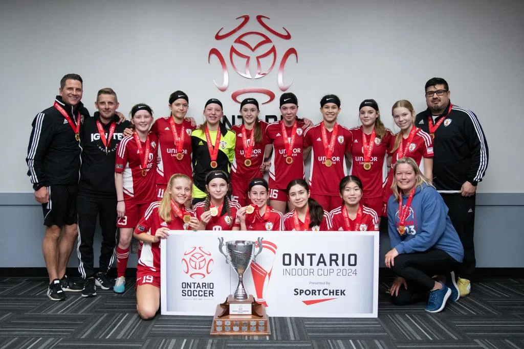 Local soccer players part of triumphant Ilderton team in winning 2024  Ontario Indoor Cup