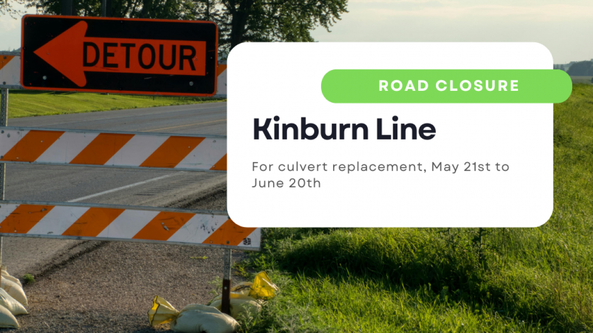 Road closure alert: Kinburn Line, now until June 20th - Vimarsana News
