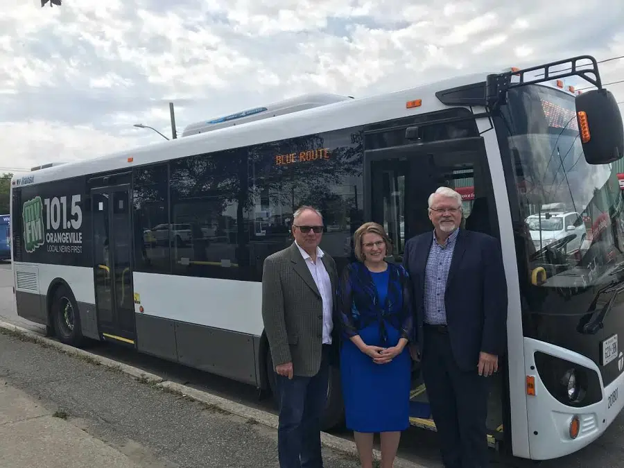 ORANGEVILLE TRANSIT SYSTEM BENEFITS FROM PROVINCIAL FUNDING