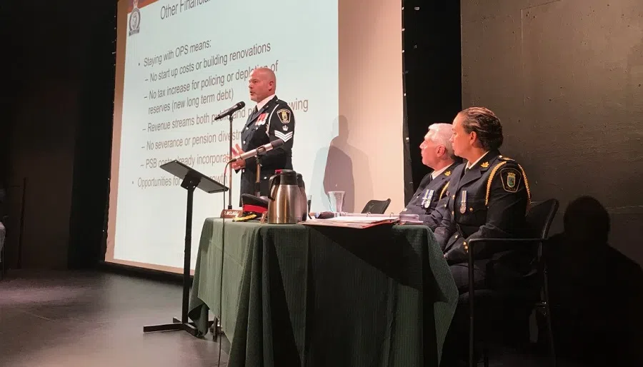 ORANGEVILLE POLICE SERVICE PRESENT ITS CASE TO COUNCIL, RESIDENTS