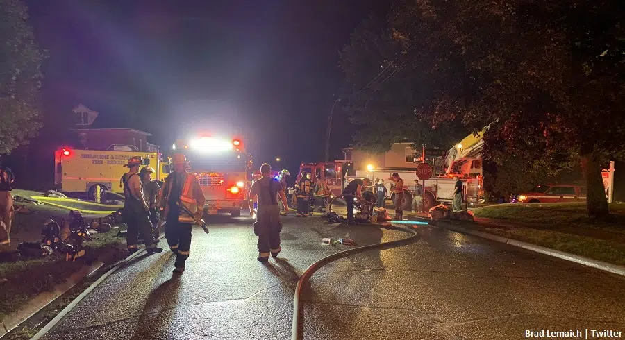 OVERNIGHT FIRE ON OWEN SOUND STREET IN SHELBURNE