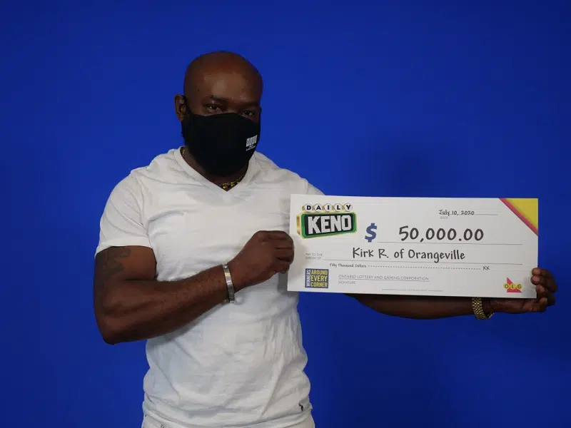 Orangeville dad is $50,000 richer thanks to his Daily Keno 9 pick