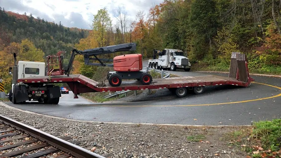 Amaranth driver charged after getting flatbed truck stuck along Forks of the Credit bends