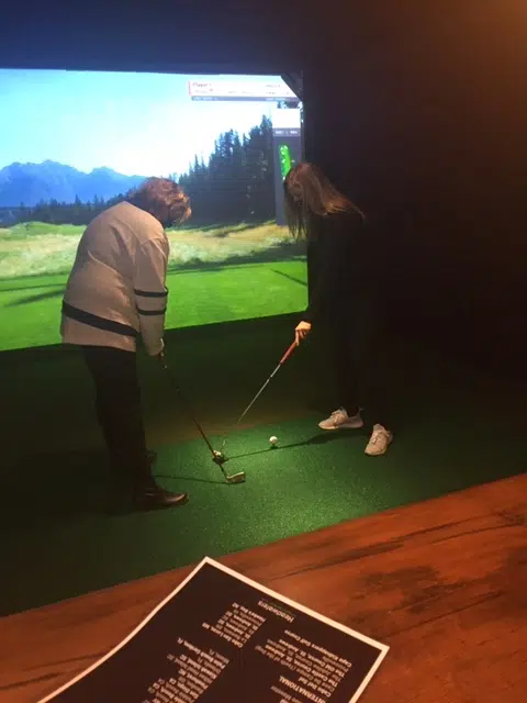 Headwaters Racquet Club opens up HD golf simulators
