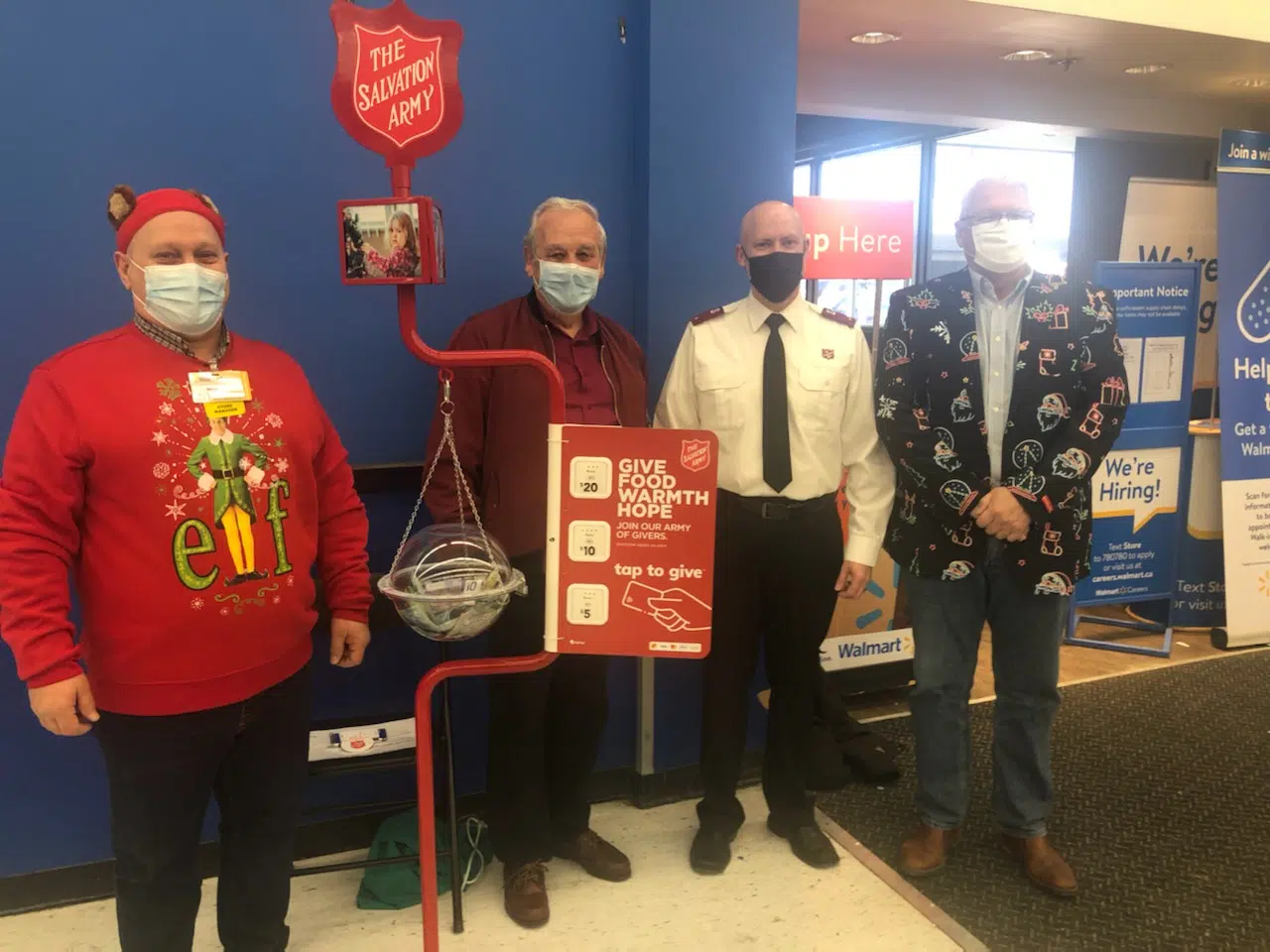 The New Hope Community Church in Orangeville launches its Christmas Kettle Campaign