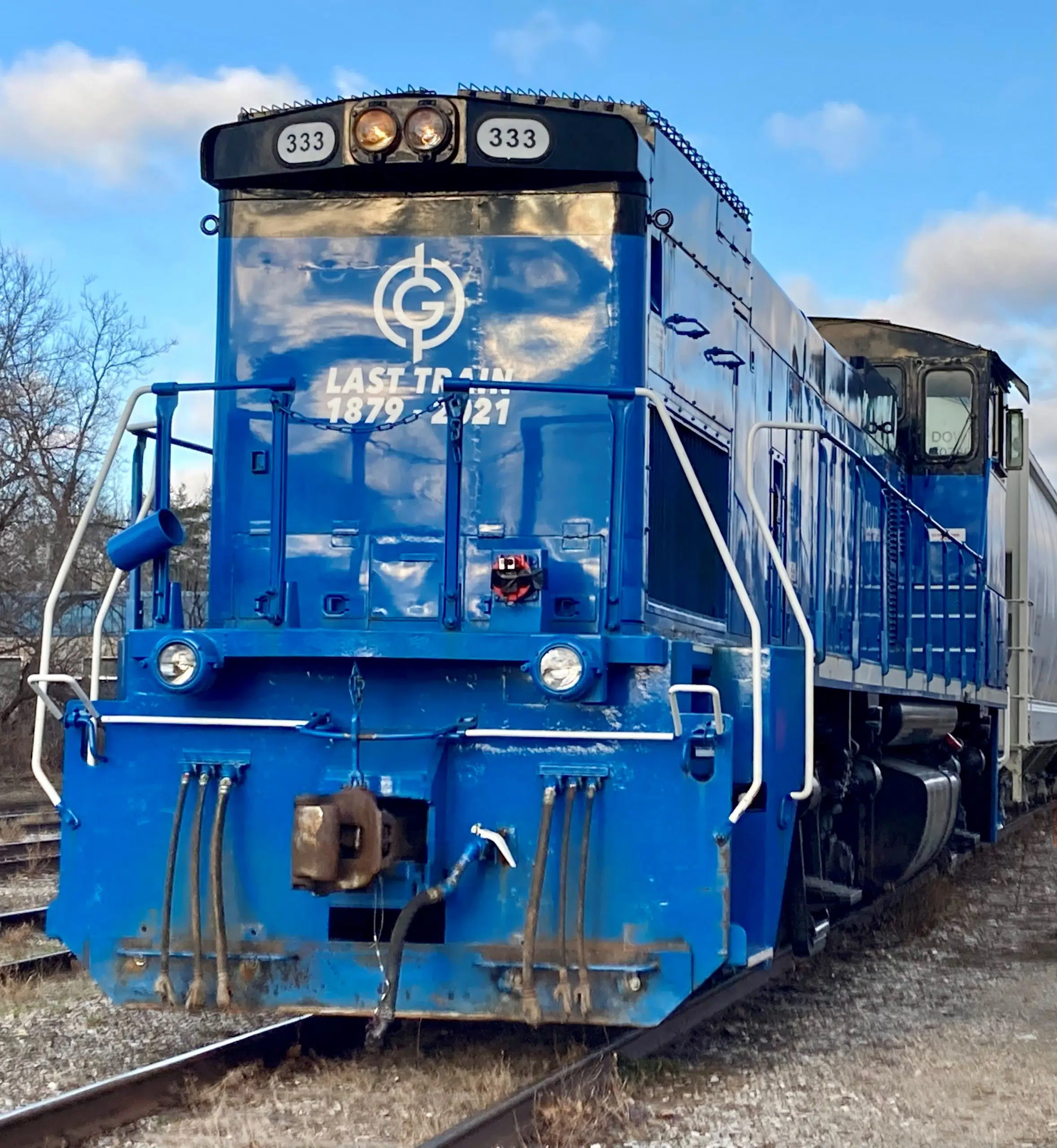 The last train has left Orangeville, marking the end of a long rail line history