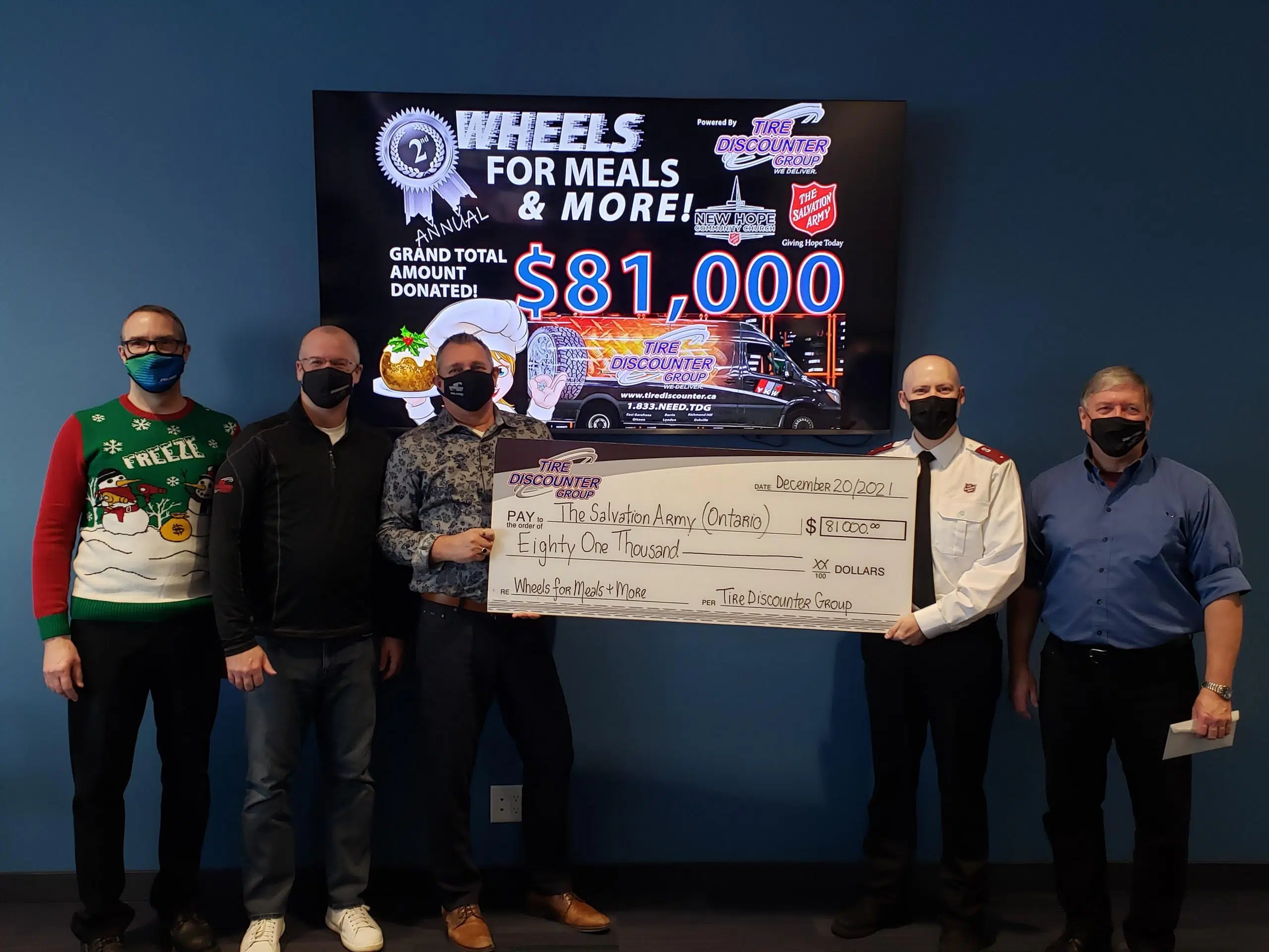 Tire Discounter Group 'Wheels for Meals' campaign raises $81,000 for the Salvation Army