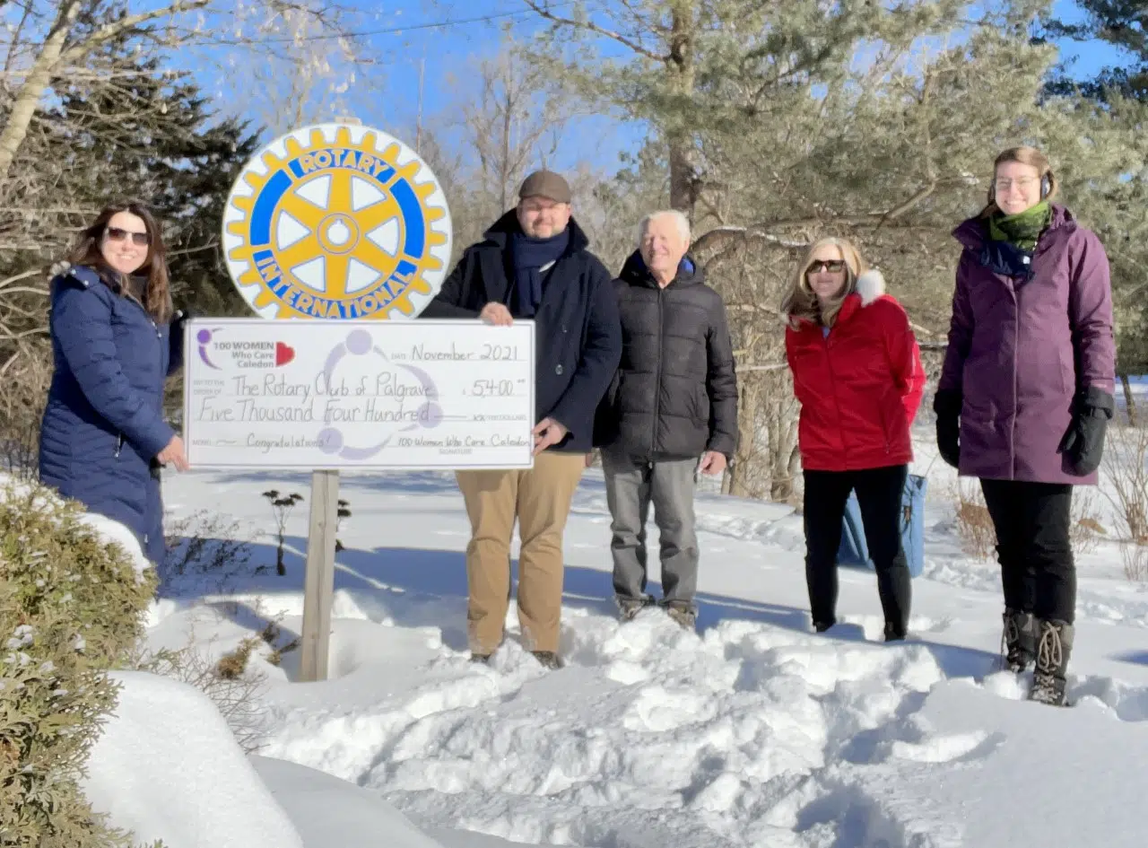 100 Women Who Care Caledon donate $5,400 to Palgrave Rotary