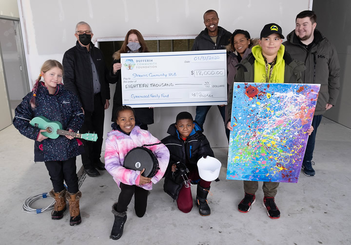 Streams Community Hub receives $18,000 grant from the Dufferin Community Foundation