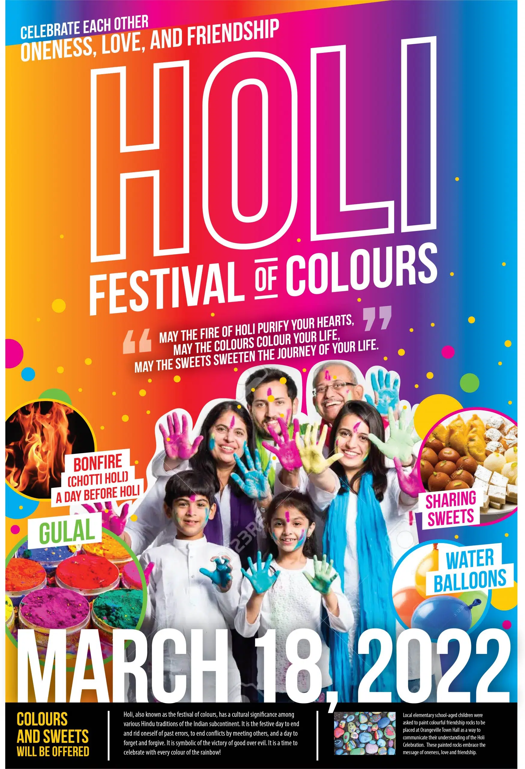 Orangeville to celebrate Holi Festival of Colours | FM101 Orangeville Today