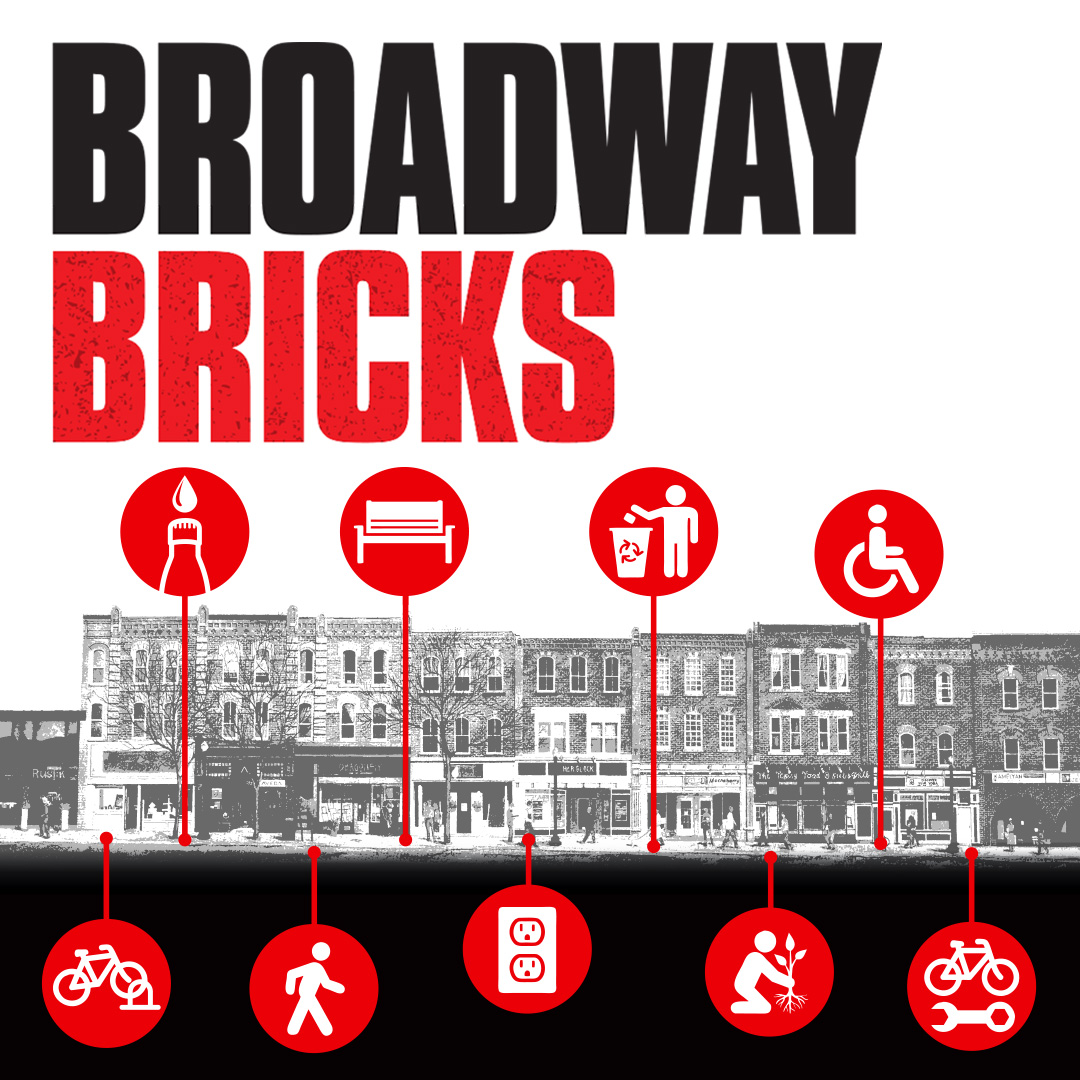 Broadway Bricks sidewalk project starting July 18th