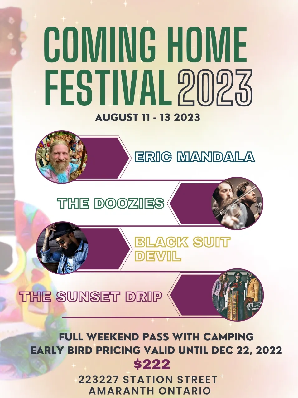 'Coming Home' Festival Returns to Amaranth; Early Bird Tickets Now Available