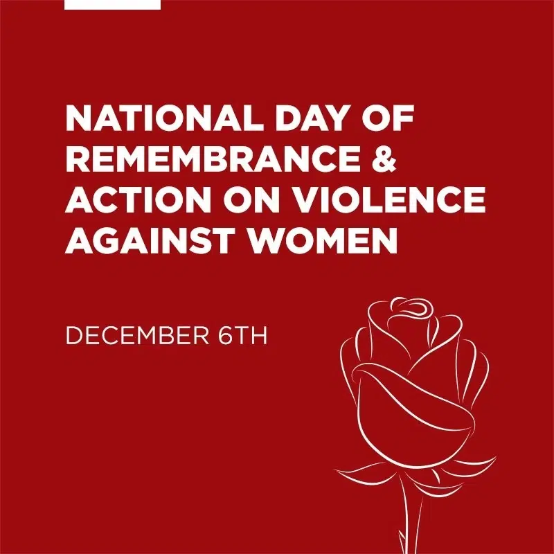 Tomorrow is the National Day of Remembrance and Action on Violence Against Women