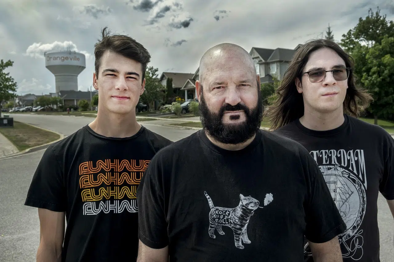 Father and Sons Rock Trio 'The Discarded' Making Noise from Right Here Orangeville