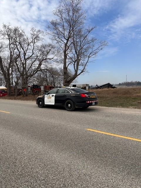 Dufferin OPP respond to grass fire in Melancthon