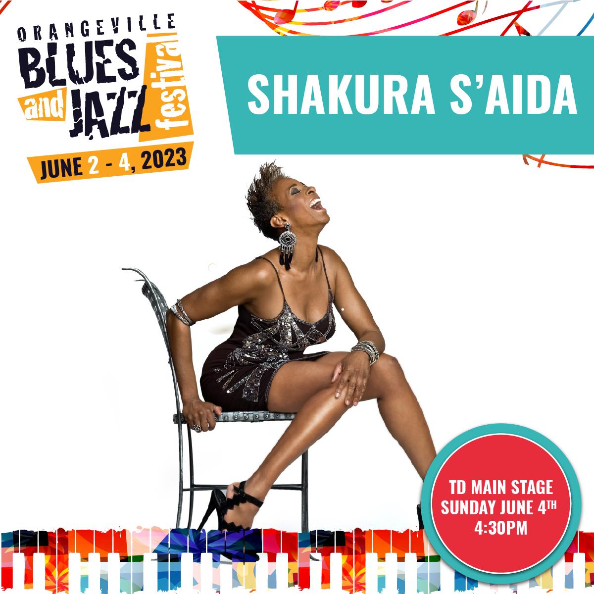 Shakura S'Aida coming to Orangeville Blues & Jazz Festival!
