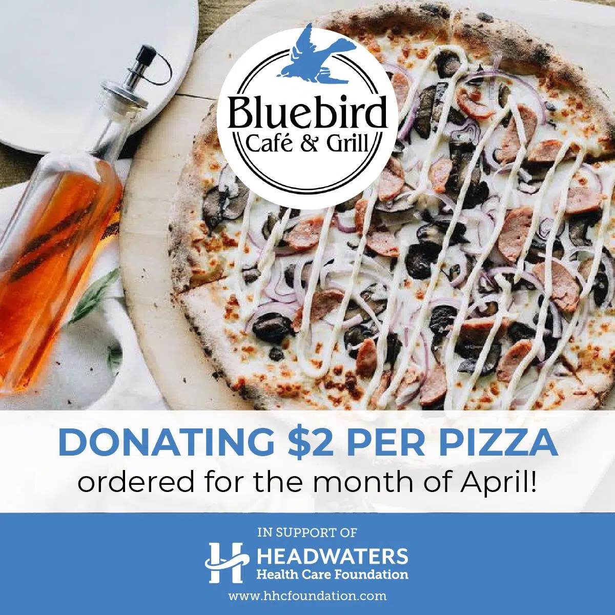 Pizza For Headwaters at the Bluebird Cafe!