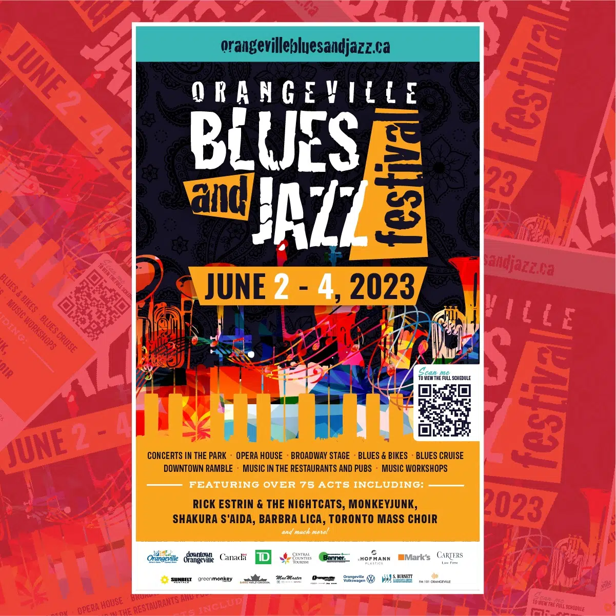 2023 Orangeville Blues & Jazz Festival Schedule!