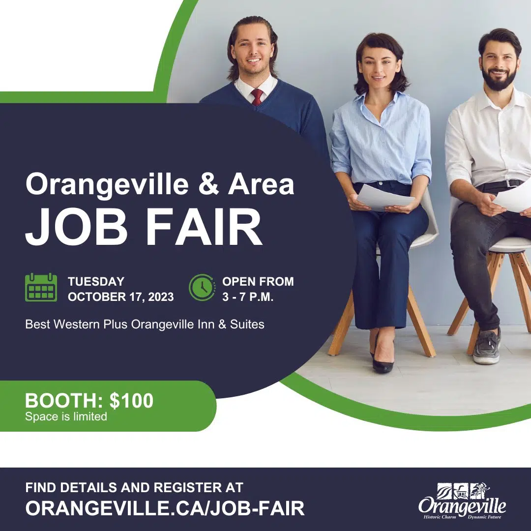 Orangeville & Area Job Fair on October 17th