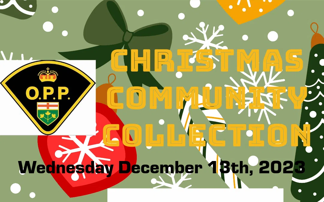 Dufferin OPP Christmas Community Collection FM101 Orangeville Today