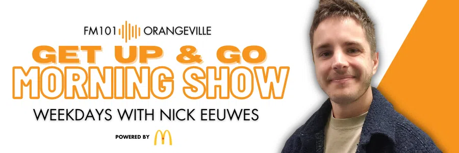 Feature: https://www.orangevilletoday.ca/2024/01/09/get-up-go-morning-show-with-nick-eeuwes/