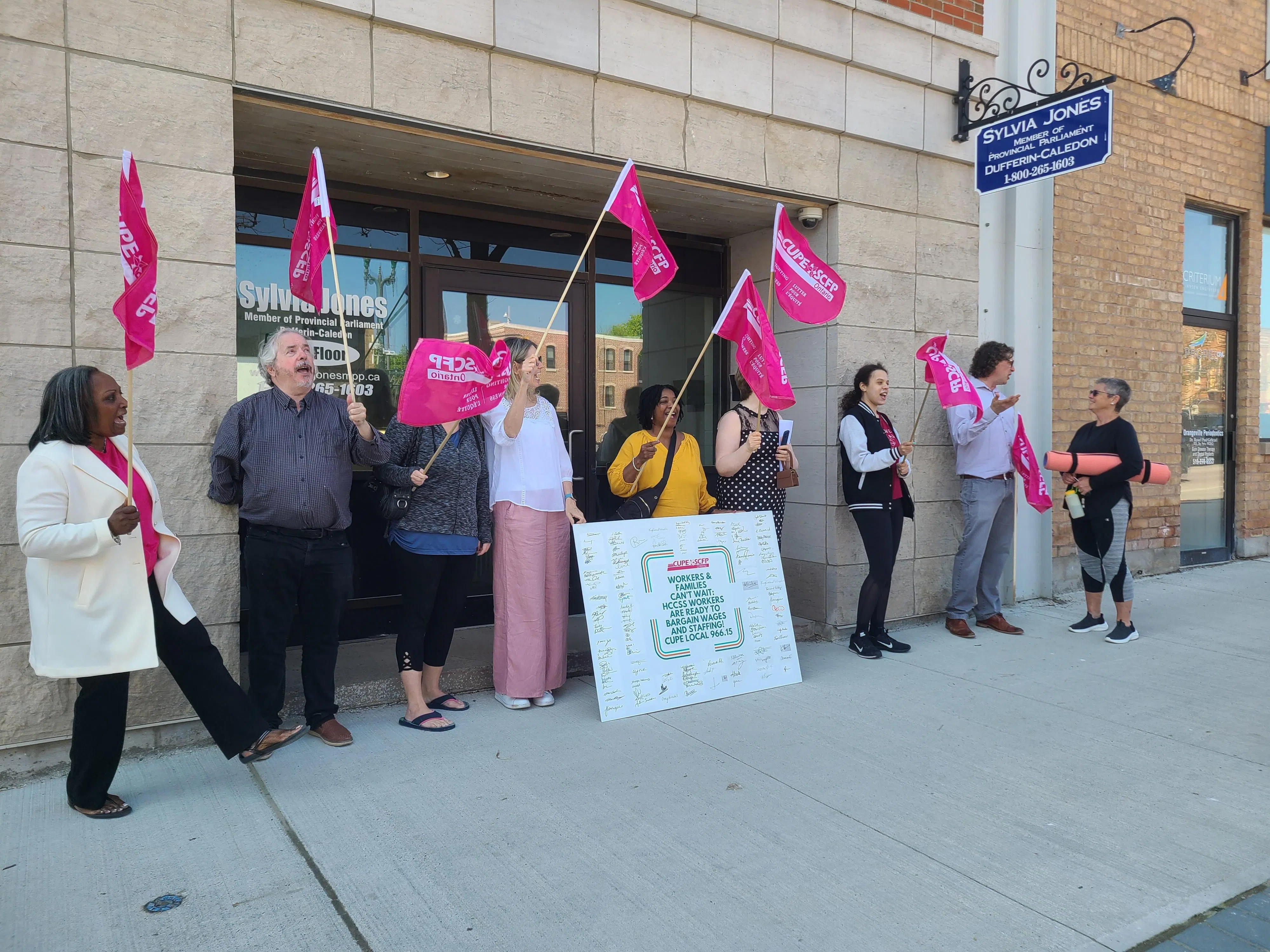 Local Home & Community Care Support Workers Visit Sylvia Jones Office