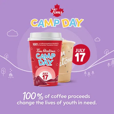 Tim Horton's Camp Day Is Back This Month