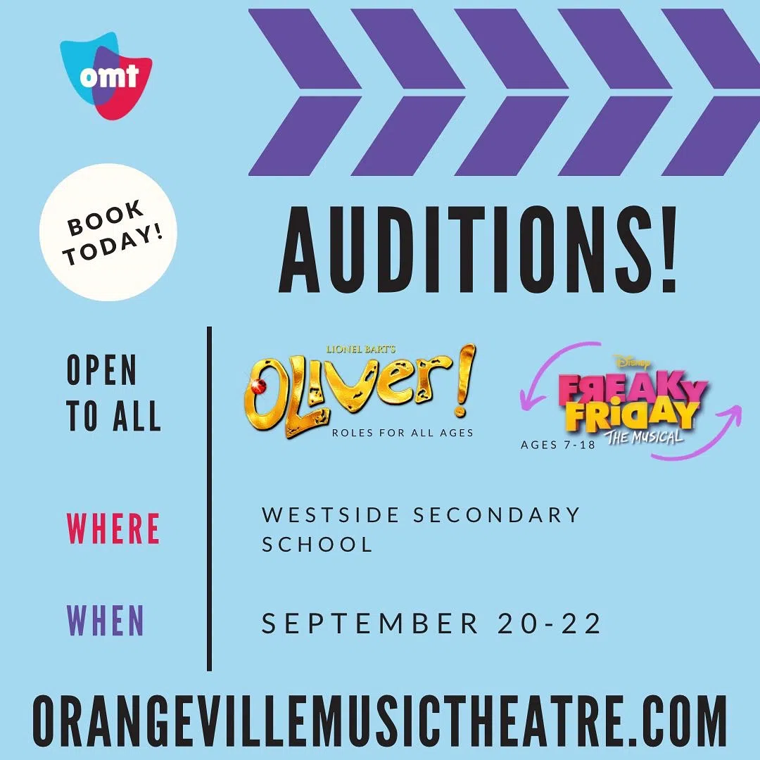 Orangeville Music Theatre Hosting Auditions For Two Upcoming Productions