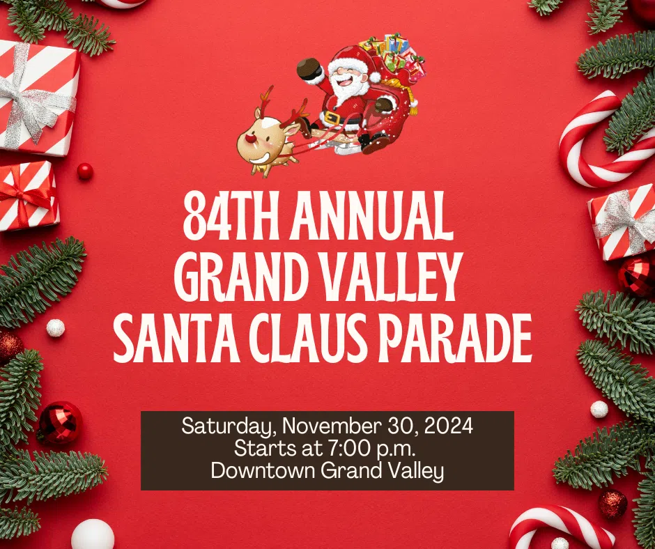 Santa comes to Grand Valley this Saturday