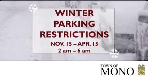 Mono winter parking restrictions